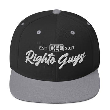 Snapback Cap | Righto Guys Grey