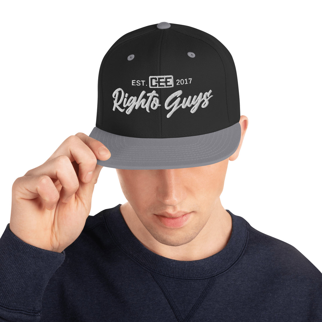 Snapback Cap | Righto Guys Grey