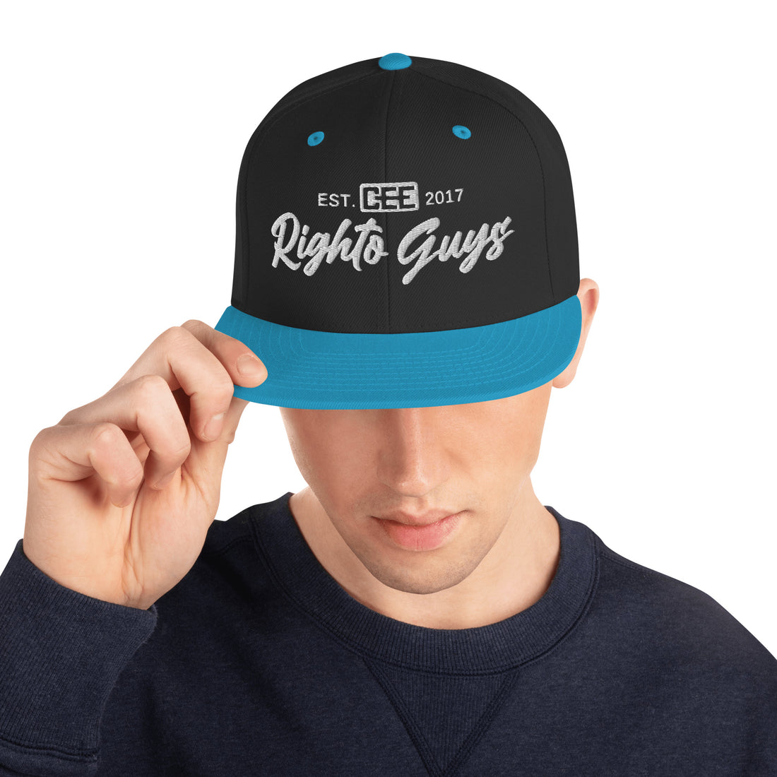 Snapback Cap | Righto Guys Blue