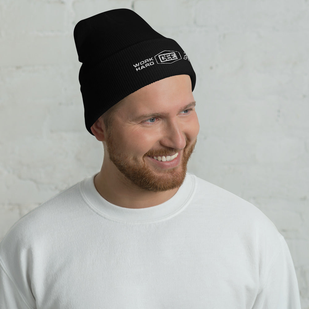 Cuffed Beanie | Work Hard, Play Harder