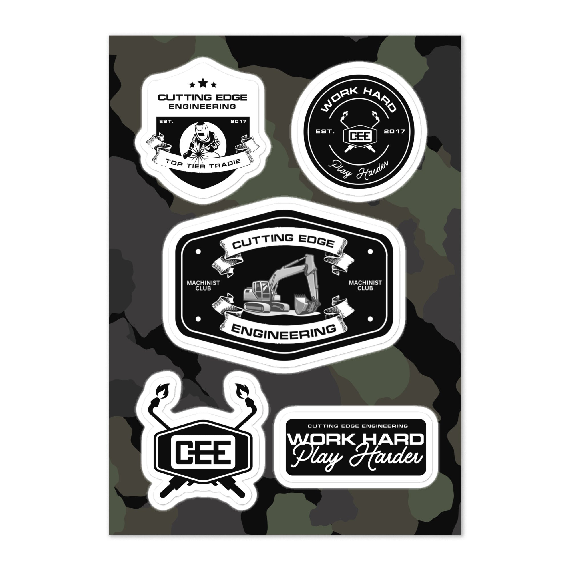 Underground Work Sticker Sticker sheet | Work Hard, Play Harder
