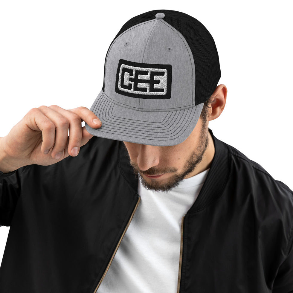 Trucker Cap | CEE Logo (Grey/Black) – CEE Shop